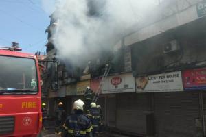 Watch video: Major fire in Crawford Market doused; no casualties