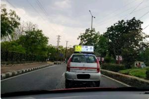 Hyderabad taxi displays live IPL 2019 scores on its roof