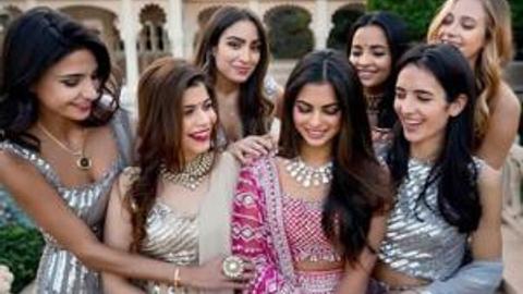 Nisha Ambani Sex - Unseen Photo! Isha Ambani with her girl gang from the grand wedding