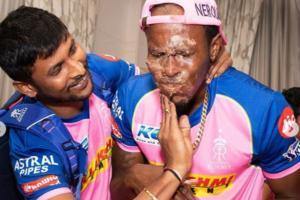 See pictures: Jofra Archer's wild birthday celebrations with Rajasthan Royals players