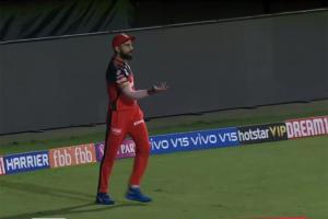 IPL 2019: Ball lost on field, found in umpire's pocket