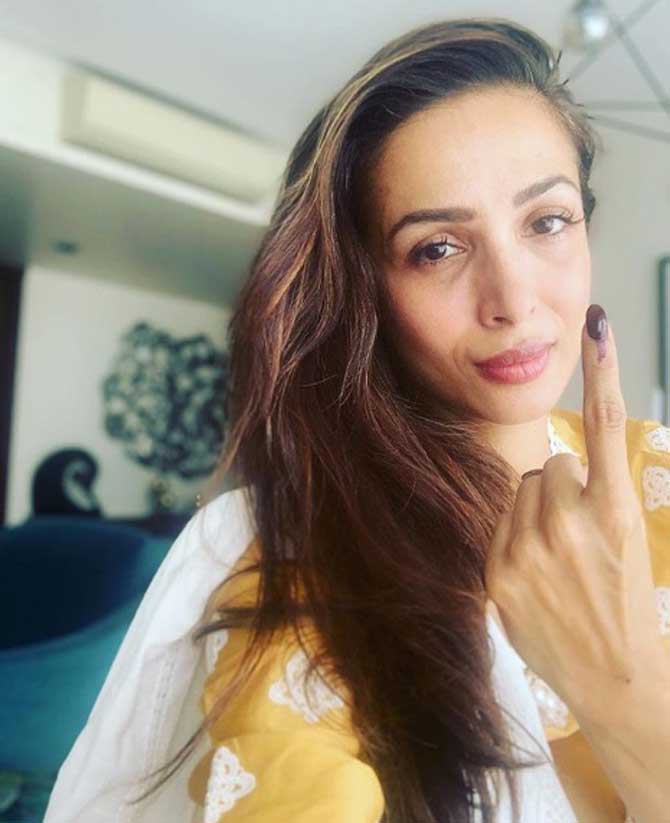 Malaika Arora votes