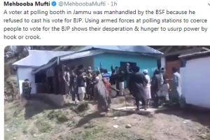 BSF accused of coercing voters in Poonch, Congress button not working