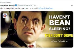 Mumbai police's latest Twitter post involves Mr. Bean and its funny