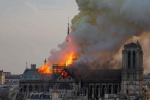 Paris: Massive fire breaks out at Notre Dame Cathedral