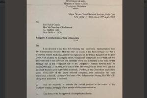 MHA serves notice to Rahul Gandhi on complaint questioning citizenship