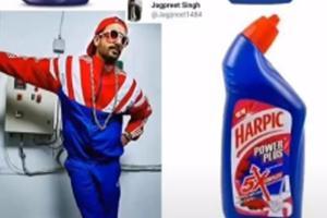 Ranveer Singh compares his look to a toilet cleaner with this picture