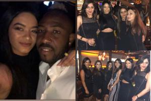See photos: Russell's wild birthday celebrations with wife and friends