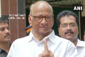 Sharad Pawar votes in Mumbai, urges people to elect stable government
