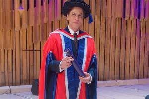 SRK felicitated with Honorary Doctorate by University of Law, London