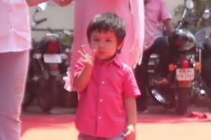 Watch video: Taimur Ali Khan waving, kissing Saif is the cutest thing