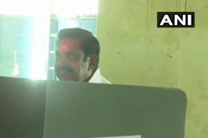 Elections 2019: Tamil Nadu CM K. Palaniswami queues up to vote 