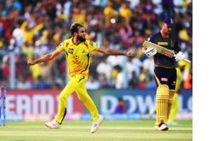 Imran Tahir claims 4 wickets as CSK record a 5 wicket win against KKR