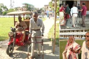 Senior citizens, first time voters show enthusiasm in Lok Sabha polls