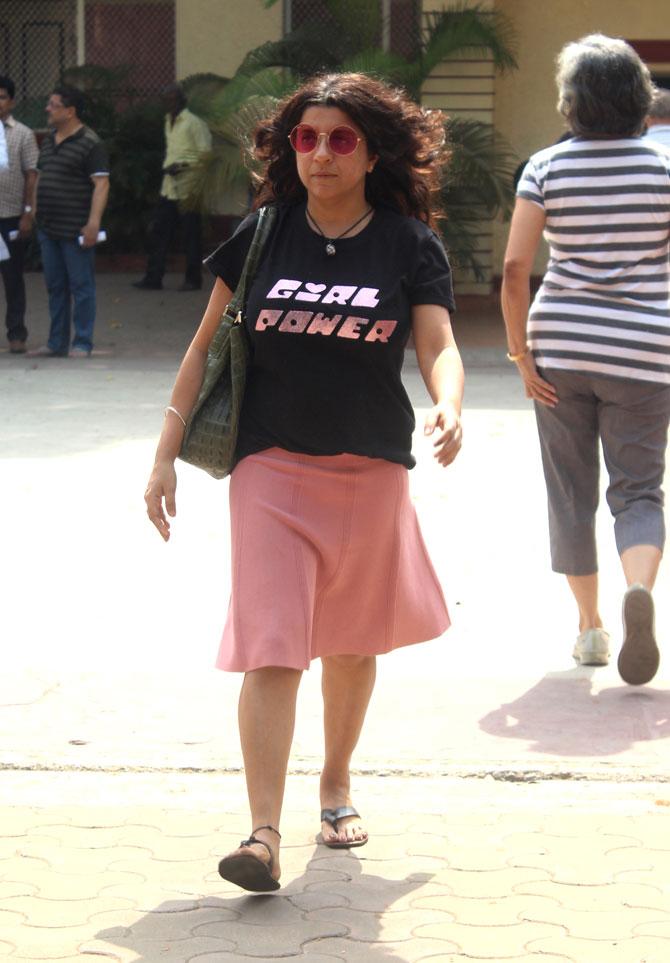 Zoya Akhtar votes