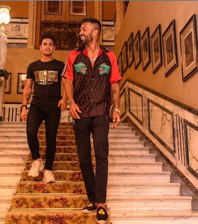 Hardik Pandya is very fond of fellow Mumbai Indians player Ishaan Kishan. He posted this picture with Ishaan and captioned it as, 