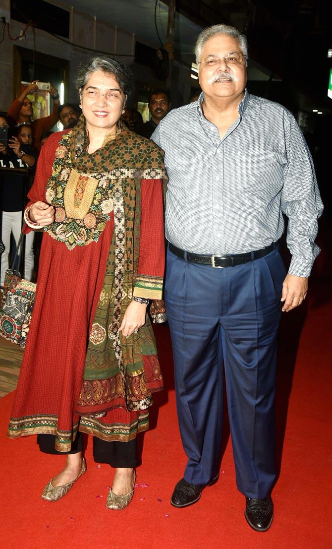 Satish Shah who played 'Doctor' in the film also attended the special screening with his wife Madhu. 