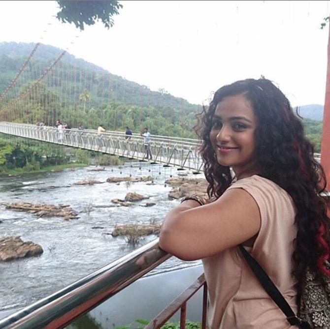 At age 20, Nithya entered the film industry as a lead actress. She made her debut in Malayalam with Akasha Gopuram in 2008. She made her Telugu debut with Ala Modalaindi in 2011 and in Tamil with 180, that too released in the same year.