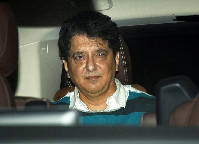 Filmmaker Sajid Nadiadwala also attended the special screening of Mission Mangal at YRF Studios in Andheri. He came in with wife Wardha Nadiadwala for the screening.
