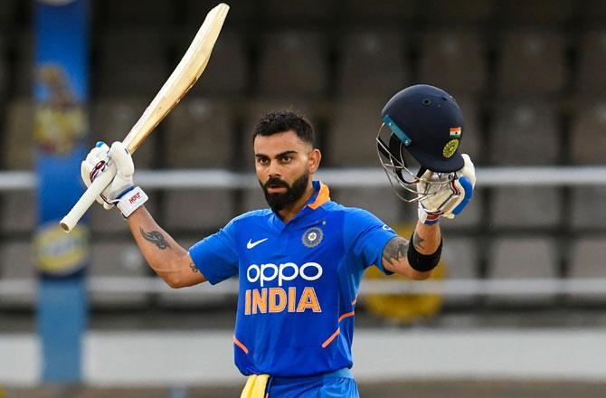 During his match-winning knock of 114 runs against West Indies in the third ODI on August 14, 2019, Virat Kohli set a record to become the first batsman to score 20,000 international runs in a single decade.