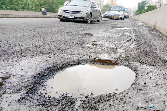 Big potholes