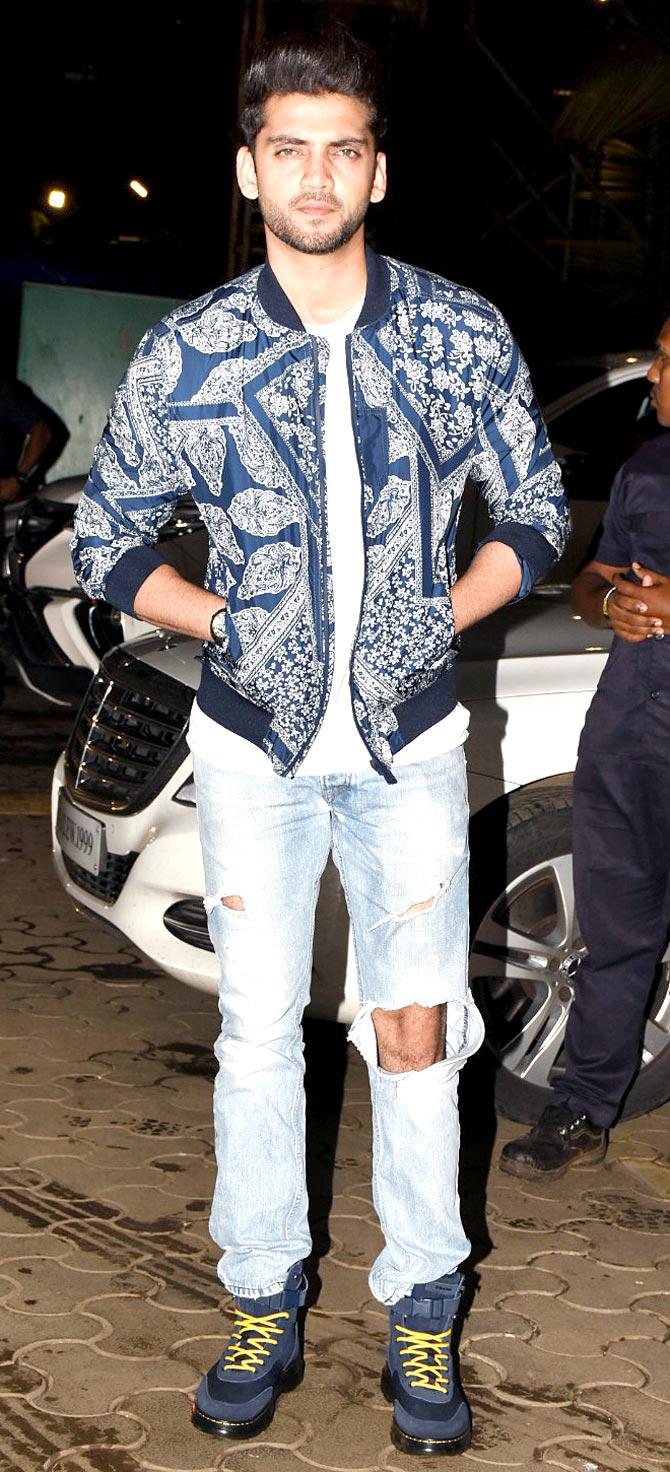 Notebook actor Zaheer Iqbal also attended the special screening of Khandaani Shafakhana in Andheri.