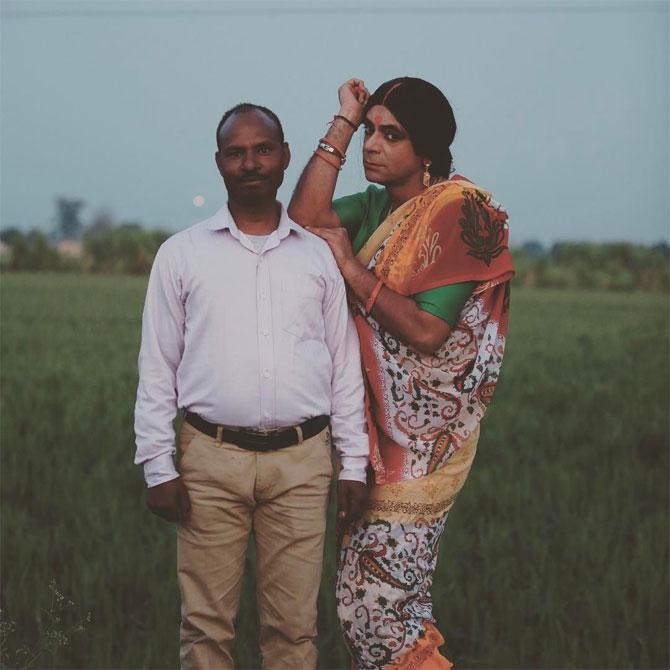 In his second innings in the movies, Sunil Grover collaborated with top stars like Akshay Kumar in Gabbar Is Back, Tiger Shroff's Baaghi, filmmaker Vishal Bharadwaj's Pataakha and Bharat with Salman Khan.
In picture: A still from the song 'Mere Husband Mujhko Piyar Nahin Karte', featuring Sunil Grover in her 'Gutthi' avatar!