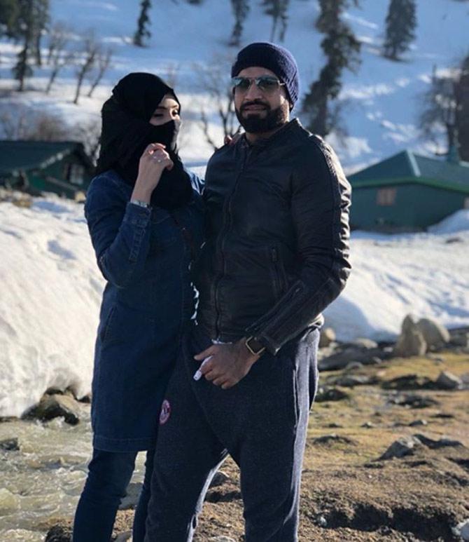 Irfan Pathan shared another photo along with his wife with a romantic caption: World is so much better with you #wifey #love