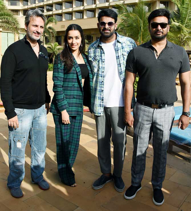Saaho has an ensemble cast of Jackie Shroff, Neil Nitin Mukesh, Mandira Bedi, Chunky Panday, Mahesh Manjrekar, Arun Vijay, Murali Sharma, amongst others.