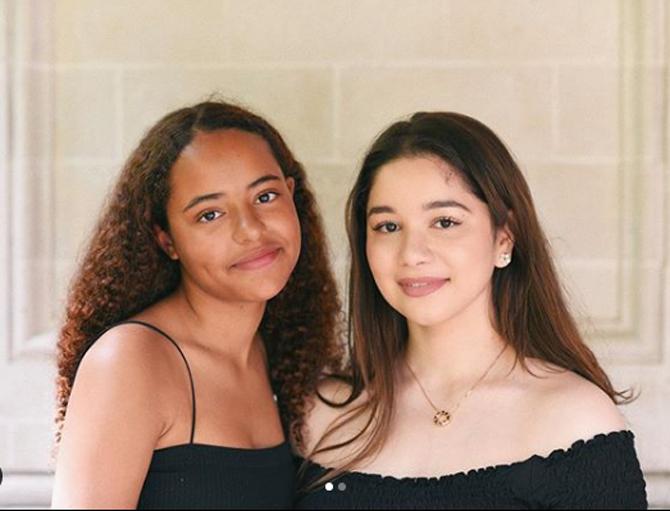 Sara Tendulkar is 21 years old and has recently graduated in Medicine from the University College of London.
Sara Tendulkar posted this picture with a friend and captioned it as, 
