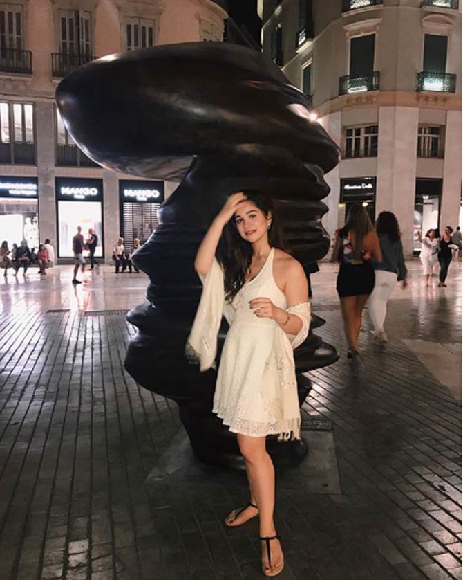 Sara Tendulkar looks classy in this white dress, which she posted while vacationing in Europe