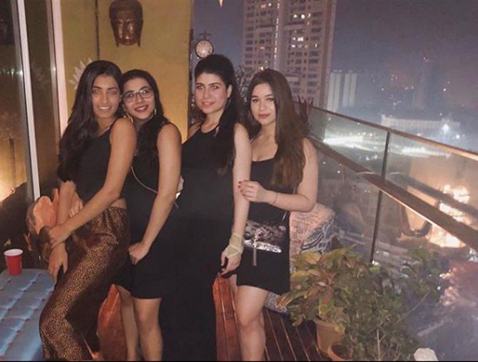 Sara Tendulkar posted this picture with her friend at a house party to bring in the New Year 2019.