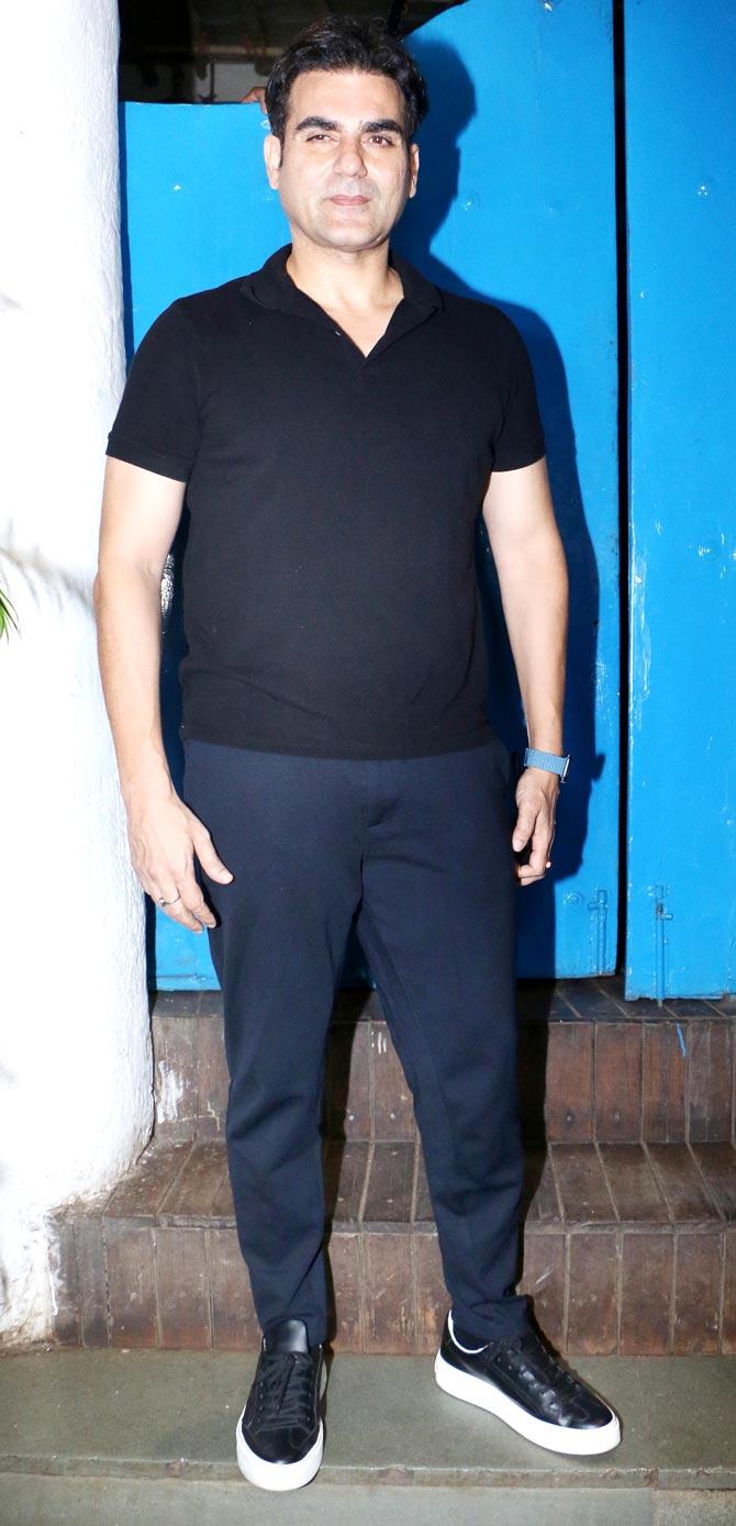 Arbaaz Khan, who will be next seen in Sridevi Bungalow, also attended the bash hosted at a popular restaurant in Bandra, Mumbai.