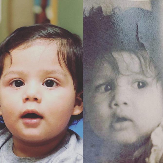 Shahid Kapoor: The actor shared this collage of his son Zain Kapoor and his childhood picture, and one can barely see any difference. Shahid even captioned the image saying: Spot the difference #likefatherlikeson