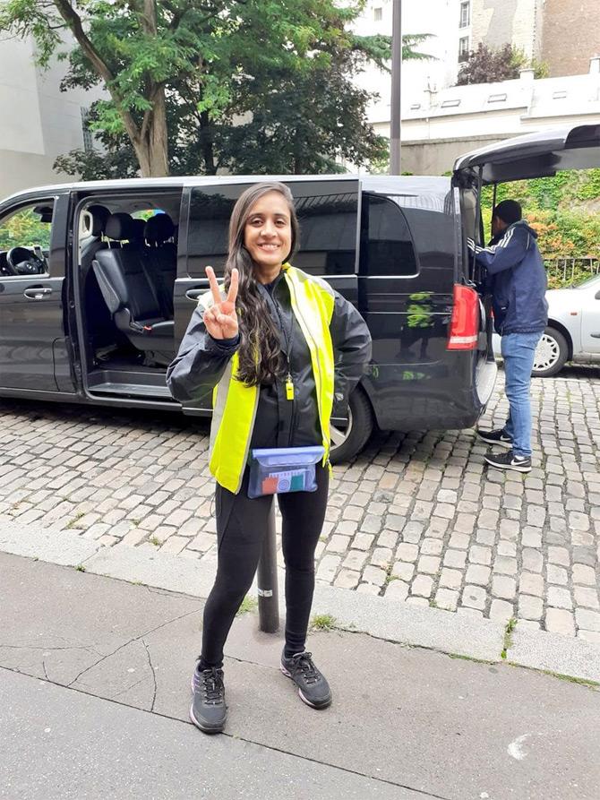 In picture: Priyadarshini Pawar is all smiles for the camera after winning the grueling 1200-km Paris-Brest-Paris circuit, which is France's oldest cycling event
