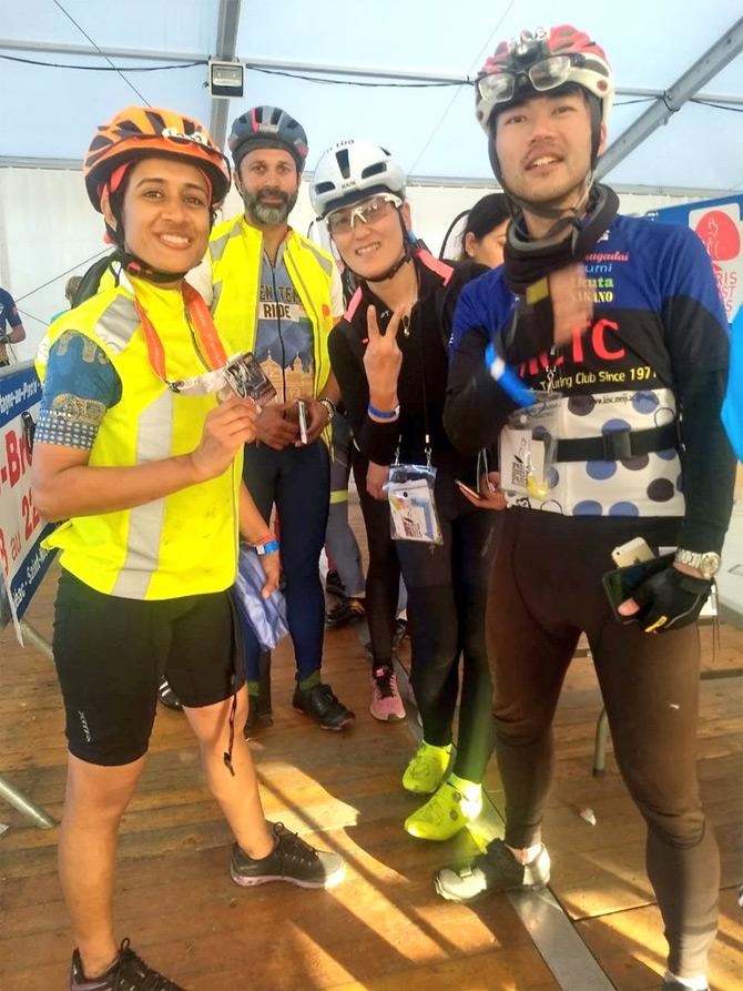 This year, Rambouilley, a small town situated on the outskirts of Paris hosted the event. In the pic, Priyadarshini Pawar poses for a group picture with other contestants after winning France's oldest cycling event, Paris-Brest-Paris circuit