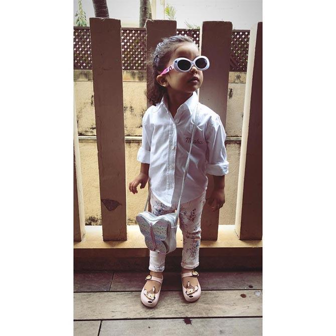 This particular photograph of Misha Kapoor went viral like crazy on social media, all thanks to the cuteness overload in the frame! Mira shared the picture of the munchkin and wrote alongside: When missy picks out her outfit!