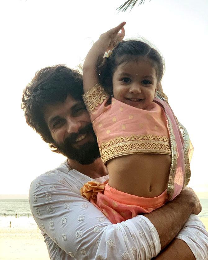 Shahid Kapoor shared this picture on his Instagram account and captioned it: 'Moments we live for.' The actor admitted that he is an emotional father and fatherhood has changed his life.