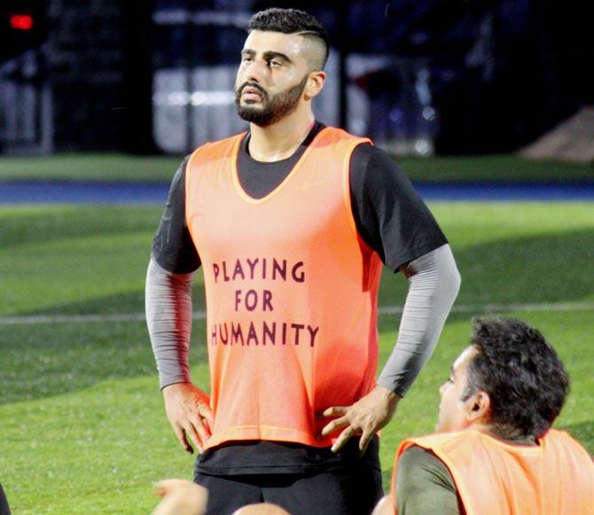 Arjun Kapoor was also out enjoying the football session with other stars, Arjun will next be seen in Panipat, which also stars Kriti Sanon and Sanjay Dutt.