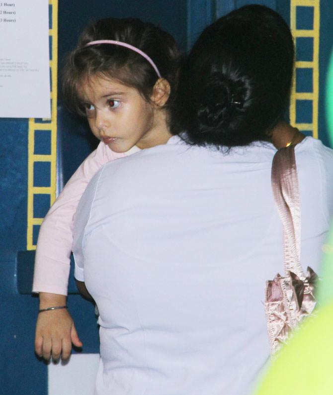 Karan Johar's twins Yash Johar and Roohi Johar also attended Misha Kapoor's birthday bash.