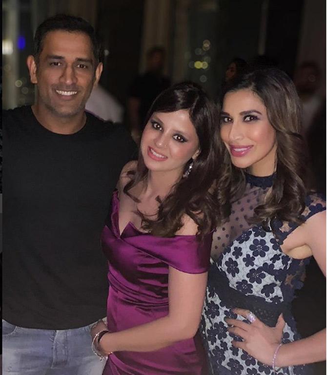 Sophie Choudhry posted this picture on her Instagram, from Sakshi Dhoni's birthday. She captioned, 