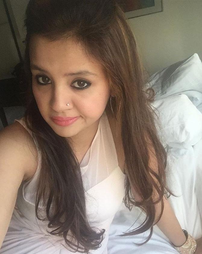 Sakshi Dhoni looks stunning in a white dress in this selfie that she posted on her Instagram account