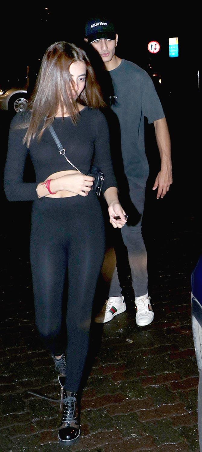 Ibrahim opted for a casual look in black jeans and a t-shirt paired with a cap. He is regularly spotted playing cricket with his friends by the paparazzi.