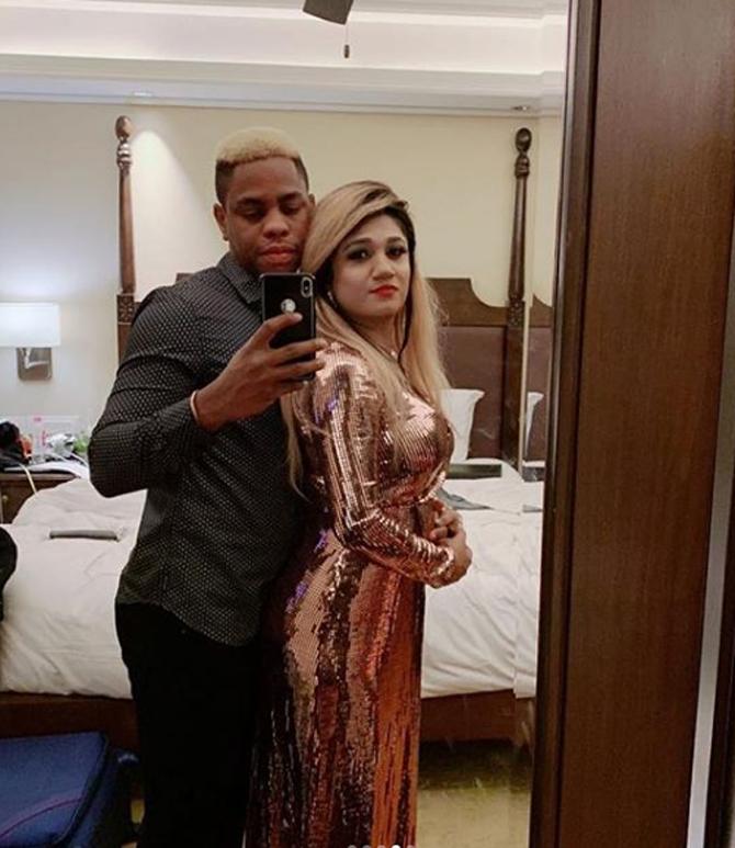 Shimron Hetmyer was named as one of the five breakout stars in 2018 by the International Cricket Council.
Shimron Hetmyer posted this picture with Nirvani Umrao and captioned it as, 