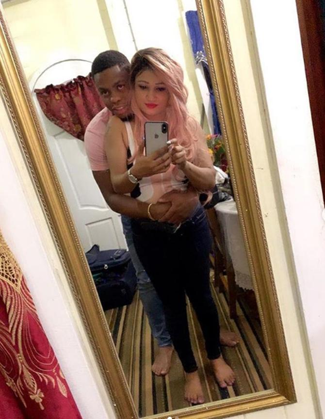 Shimron Hetmyer posted this picture with Nirvani Umrao and captioned it as, 