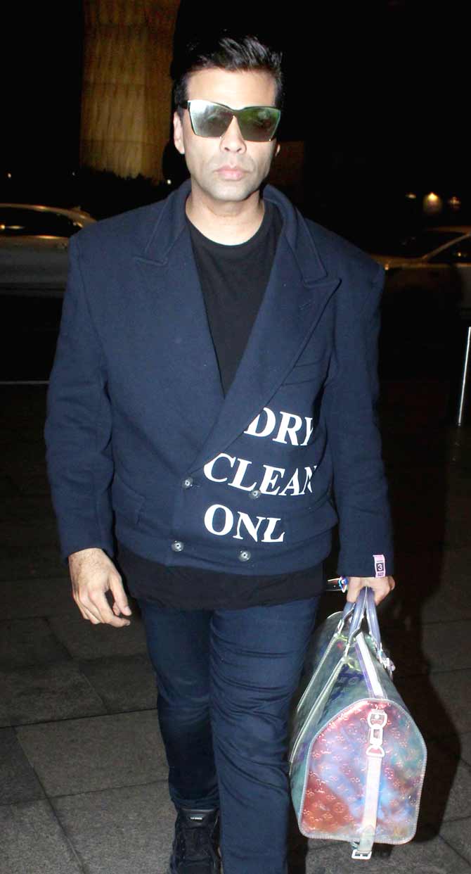 Karan Johar was also spotted at the Mumbai airport. On the work front, after Lust Stories, Karan Johar, Zoya Akhtar, Dibakar Banerjee and Anurag Kashyap are coming together to spread some chills with Ghost Stories.