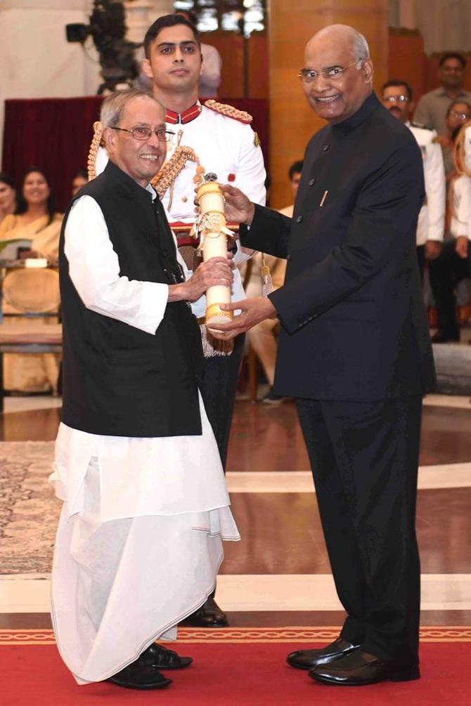 83-year-old Pranab Mukherjee who also served as the 13th President of India from 2012 to 2017 was conferred Bharat Ratna, the country's highest civilian award by President Ram Nath Kovind. Mukherjee is not only well known for being at the helm of various key posts in the Congress party but also in the governments led by former Prime Ministers such as Indira Gandhi, Rajiv Gandhi, P V Narasimha Rao and Dr. Manmohan Singh.