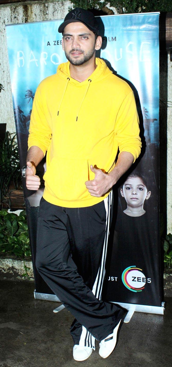 Notebook actor Zaheer Iqbal also attended the special screening of Barot House at a preview theatre in Juhu.