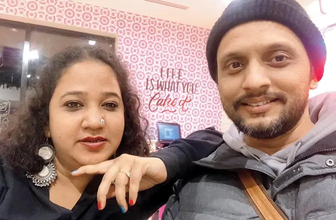 Rasika Agashe and Zeeshan Ayyub