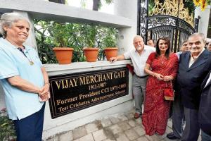 Vijay Merchant's daughter hails naming CCI's gate no 3 after him